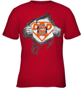 Denver Broncos dad superman shirt