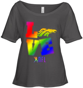 Love Denver Broncos lgbt NFL shirt