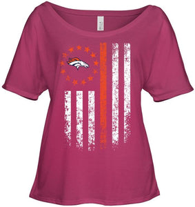 Denver Broncos american flag star shirt