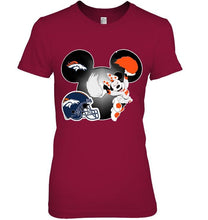 Load image into Gallery viewer, Denver Broncos Minnie cheerleader shirt
