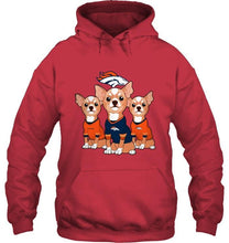 Load image into Gallery viewer, Denver Broncos Chihuahuas fan shirt
