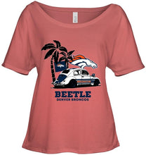 Load image into Gallery viewer, Beetle Denver Broncos on beach shirt
