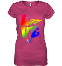 Load image into Gallery viewer, Love Denver Broncos lgbt NFL shirt
