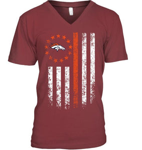 Denver Broncos american flag star shirt