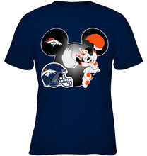 Load image into Gallery viewer, Denver Broncos Minnie cheerleader shirt
