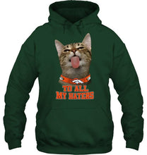 Load image into Gallery viewer, Denver Broncos cat to all my haters shirt
