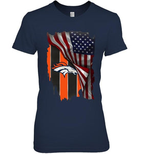 Denver Broncos american flag fan hoodie