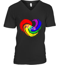 Load image into Gallery viewer, Denver Broncos lgbt tornado heart shirt
