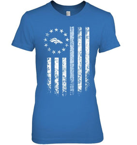 Denver Broncos american flag stars shirt