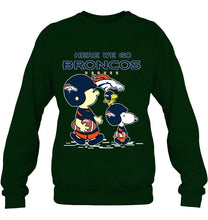 Load image into Gallery viewer, Here we go Denver Broncos snoopy shirt
