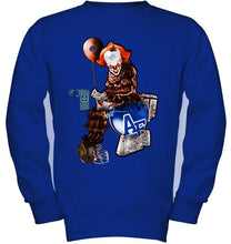 Load image into Gallery viewer, IT Boise State Broncos in toilet halloween hoodie
