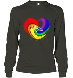 Denver Broncos lgbt tornado heart shirt