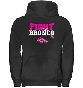 Fight like a Bronco Denver Broncos br east cancer support fan shirt