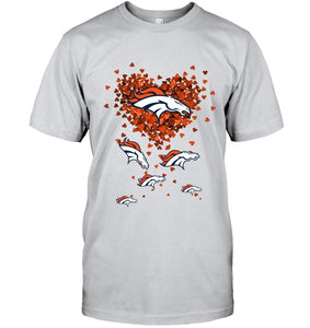 Denver Broncos tiny hearts shape shirt