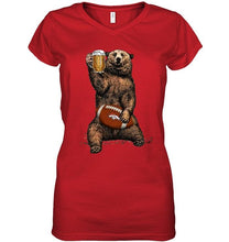 Load image into Gallery viewer, Denver Broncos Beer drinking bear shirt
