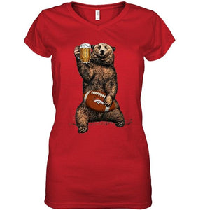 Denver Broncos Beer drinking bear shirt