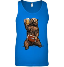 Load image into Gallery viewer, Denver Broncos Beer drinking bear shirt
