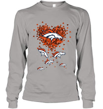 Load image into Gallery viewer, Denver Broncos tiny hearts shape shirt
