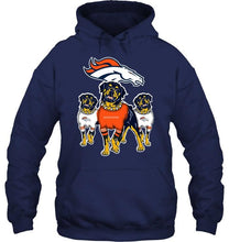 Load image into Gallery viewer, Denver Broncos Rottweilers fan hoodie
