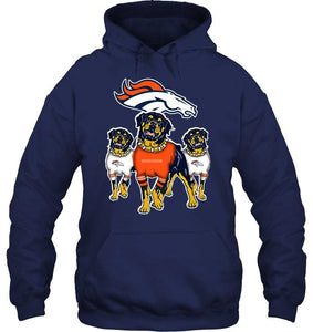 Denver Broncos Rottweilers fan hoodie