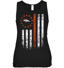 Load image into Gallery viewer, Denver Broncos american flag star shirt
