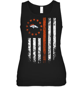 Denver Broncos american flag star shirt