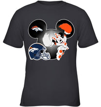 Load image into Gallery viewer, Denver Broncos Minnie cheerleader shirt
