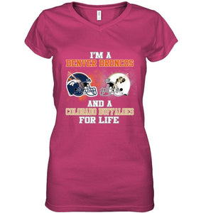 i'm a Denver Bronco and a Colorado Buffaloe for life shirt