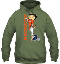 Load image into Gallery viewer, Denver Broncos betty boop fan shirt
