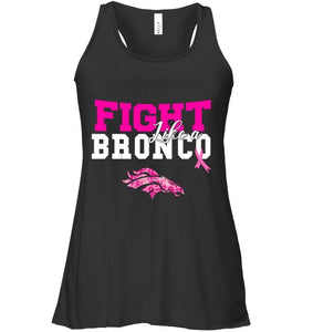 Fight like a Bronco Denver Broncos br east cancer support fan shirt