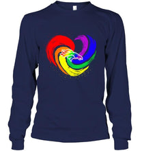 Load image into Gallery viewer, Denver Broncos lgbt tornado heart shirt

