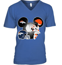 Load image into Gallery viewer, Denver Broncos Minnie cheerleader shirt
