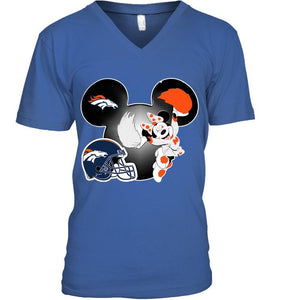 Denver Broncos Minnie cheerleader shirt