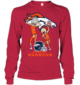 Denver Broncos Rick and morty fan shirt