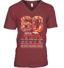 Load image into Gallery viewer, 60 years of denver broncos signed shirt
