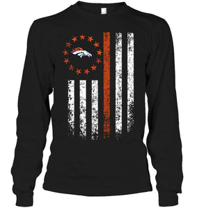 Denver Broncos american flag star shirt