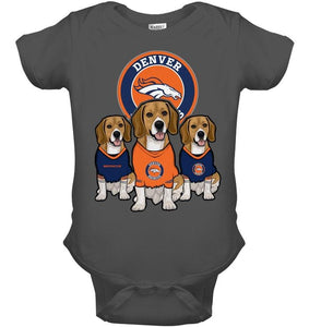 Denver Broncos Beagles fan shirt