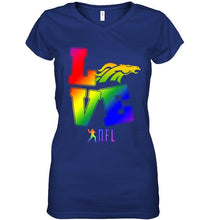 Load image into Gallery viewer, Love Denver Broncos lgbt NFL shirt
