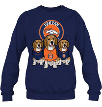 Load image into Gallery viewer, Denver Broncos Beagles fan shirt
