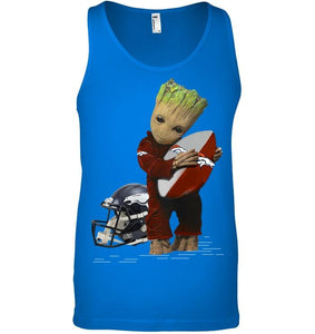 Groot loves Denver Broncos fan hoodie