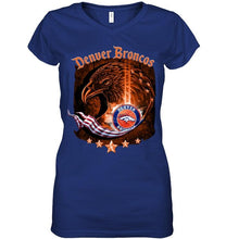 Load image into Gallery viewer, denver broncos eagle american flag shirt
