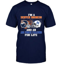 Load image into Gallery viewer, i'm a Denver Bronco and an Air Force Falcon for life shirt
