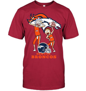 Denver Broncos Rick and morty fan shirt