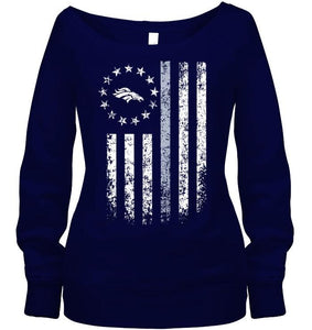 Denver Broncos american flag stars shirt