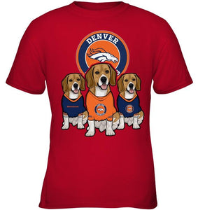 Denver Broncos Beagles fan shirt