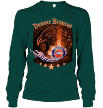 Load image into Gallery viewer, denver broncos eagle american flag shirt

