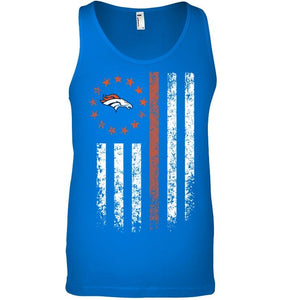 Denver Broncos american flag star shirt