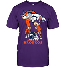 Load image into Gallery viewer, Denver Broncos Rick and morty fan shirt
