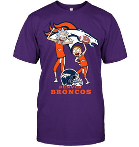 Denver Broncos Rick and morty fan shirt