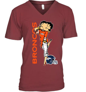 Denver Broncos betty boop fan shirt